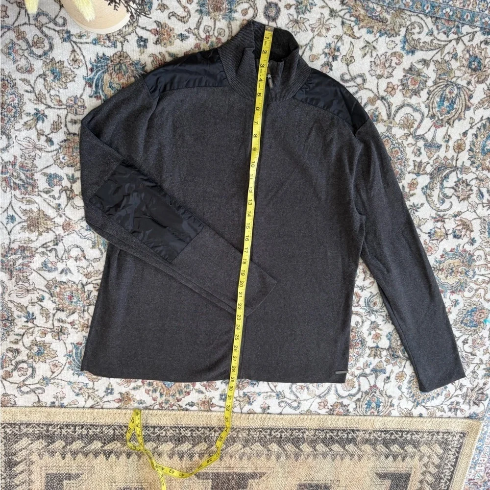 Y2K Calvin Klein Men’s Gray Full-Zip Lightweight Jacket Size Medium